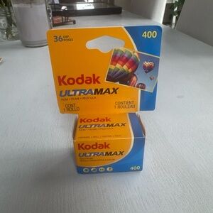 Kodak Ultramax 400 Film Pack in Yellow and Blue Retail Card